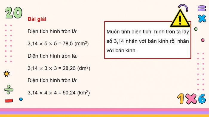 Giáo án điện tử Toán 5 kết nối Bài 27: Đường tròn. Chu vi và diện tích hình tròn (P2)