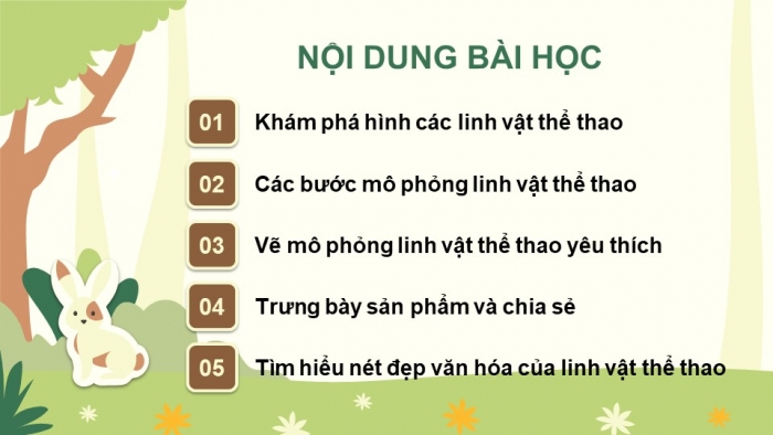 Giáo án điện tử Mĩ thuật 5 chân trời bản 1 Bài 3: Linh vật thể thao