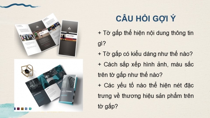 Giáo án điện tử Mĩ thuật 9 chân trời bản 1 Bài 8: Thiết kế tờ gấp