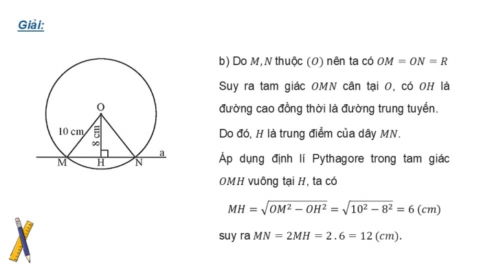 Giáo án điện tử Toán 9 chân trời Bài 2: Tiếp tuyến của đường tròn