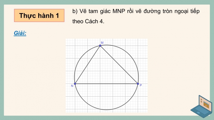 Giáo án điện tử Toán 9 chân trời Hoạt động thực hành và trải nghiệm 2: Vẽ đường tròn bằng phần mềm GeoGebra