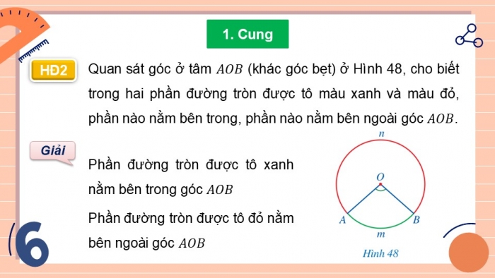 Giáo án điện tử Toán 9 cánh diều Bài 4: Góc ở tâm. Góc nội tiếp