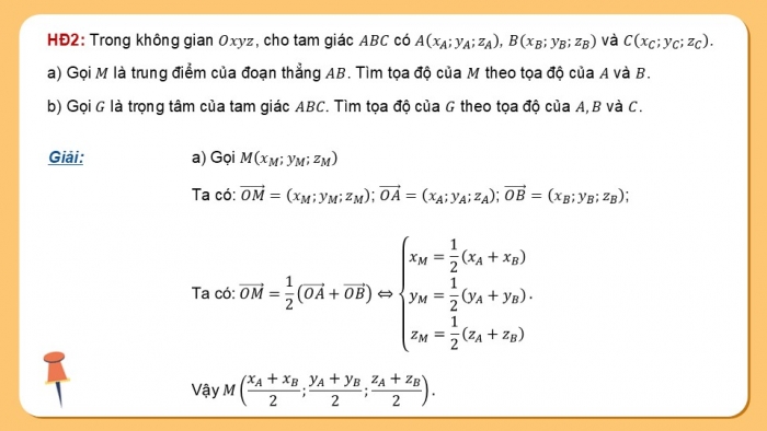 Giáo án điện tử Toán 12 kết nối Bài 8: Biểu thức tọa độ của các phép toán vectơ