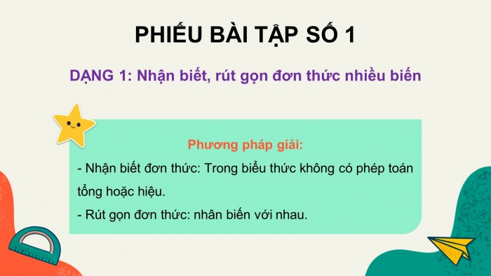 Giáo án PPT dạy thêm Toán 8 cánh diều Bài 1: Đơn thức nhiều biến. Đa thức nhiều biến