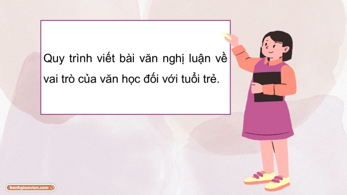 Giáo án điện tử Ngữ văn 12 cánh diều Bài 5: Viết bài nghị luận về vai trò của văn học đối với tuổi trẻ