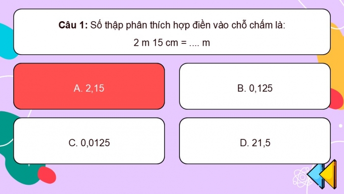 Giáo án PPT dạy thêm Toán 5 Kết nối bài 34: Ôn tập đo lường