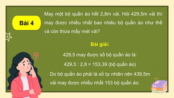 Giáo án PPT dạy thêm Toán 5 Cánh diều bài 36: Luyện tập