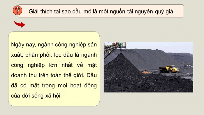 Giáo án điện tử chuyên đề Hoá học 11 chân trời Bài 9: Sản xuất dầu mỏ – Vấn đề môi trường – Nguồn nhiên liệu thay thế dầu mỏ