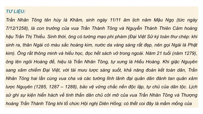 Giáo án điện tử chuyên đề Lịch sử 11 cánh diều CĐ 3: Danh nhân trong lịch sử Việt Nam (P3)