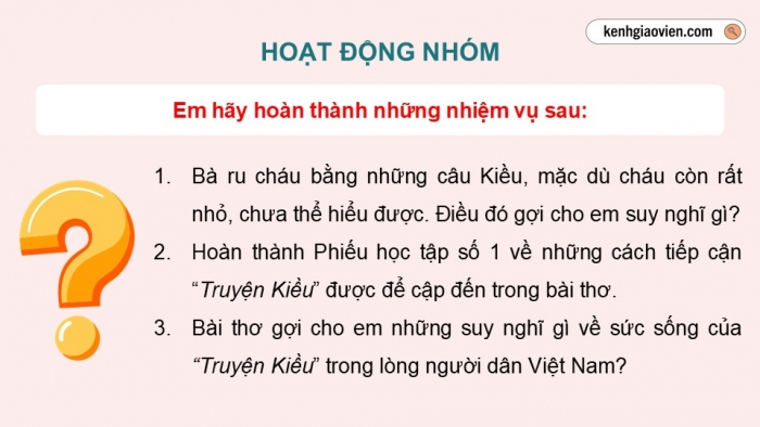 Giáo án điện tử Ngữ văn 9 kết nối Bài 4: Ngày xưa (Vũ Cao)