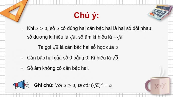 Giáo án điện tử Toán 9 cánh diều Bài 1: Căn bậc hai và căn bậc ba của số thực