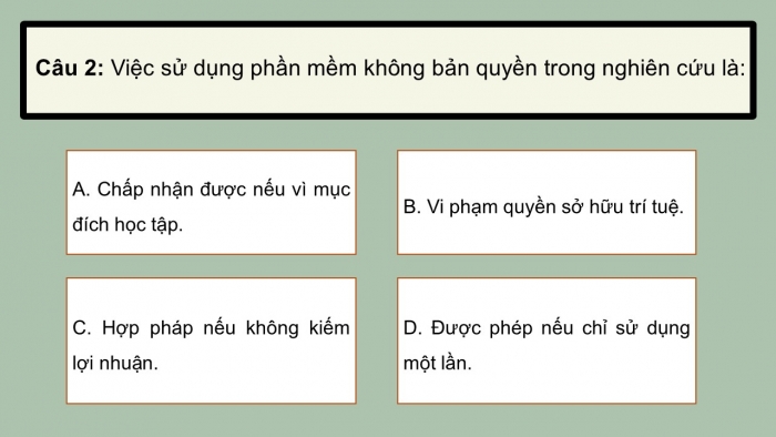 Giáo án điện tử Ngữ văn 12 cánh diều Bài 5: Tôn trọng và bảo vệ quyền sở hữu trí tuệ trong học tập và nghiên cứu