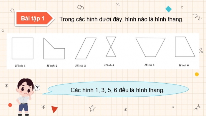 Giáo án PPT dạy thêm Toán 5 Kết nối bài 26: Hình thang. Diện tích hình thang