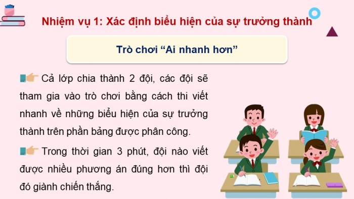 Giáo án điện tử hoạt động trải nghiệm 12 chân trời bản 2 chủ đề 1 hoạt động 1,2