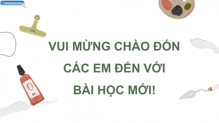 Giáo án điện tử Mĩ thuật 5 cánh diều Bài ôn tập: Cùng nhau ôn tập học kì 1