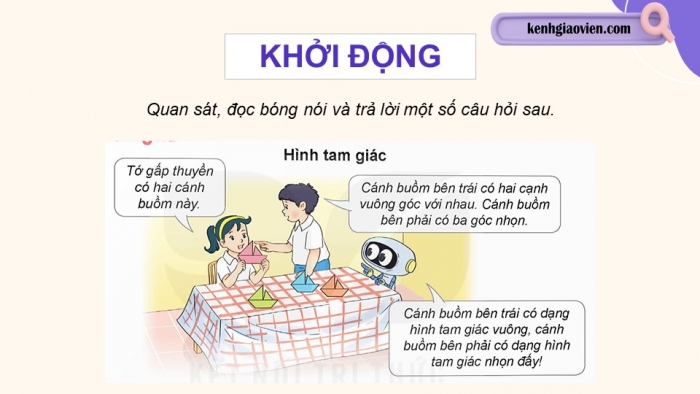 Giáo án điện tử Toán 5 kết nối Bài 25: Hình tam giác. Diện tích hình tam giác