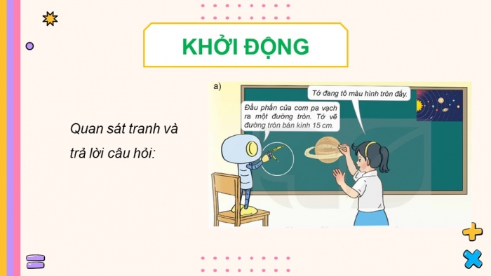 Giáo án điện tử Toán 5 kết nối Bài 27: Đường tròn. Chu vi và diện tích hình tròn