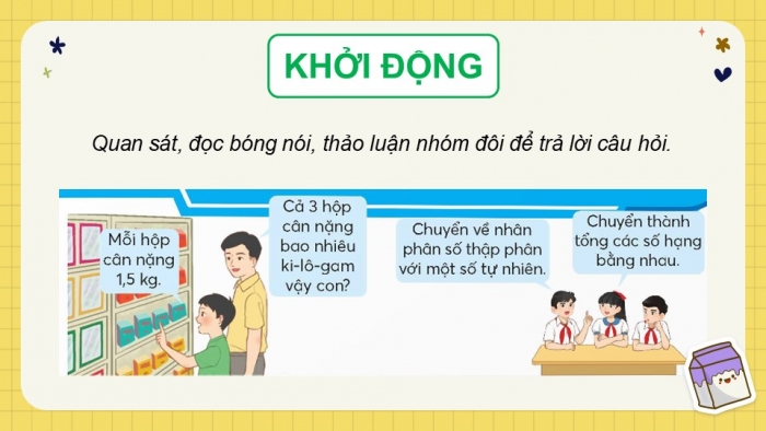 Giáo án điện tử Toán 5 chân trời Bài 31: Nhân một số thập phân với một số tự nhiên