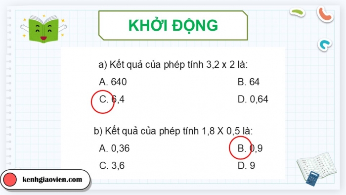 Giáo án điện tử Toán 5 chân trời Bài 34: Em làm được những gì?