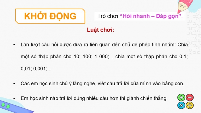 Giáo án điện tử Toán 5 chân trời Bài 38: Em làm được những gì?