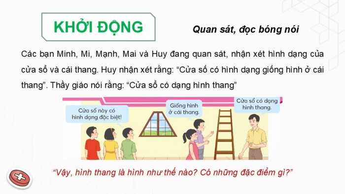 Giáo án điện tử Toán 5 chân trời Bài 45: Hình thang