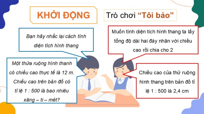 Giáo án điện tử Toán 5 chân trời Bài 51: Thực hành và trải nghiệm