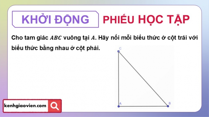 Giáo án điện tử Toán 9 kết nối Hoạt động thực hành trải nghiệm: Tính chiều cao và xác định khoảng cách