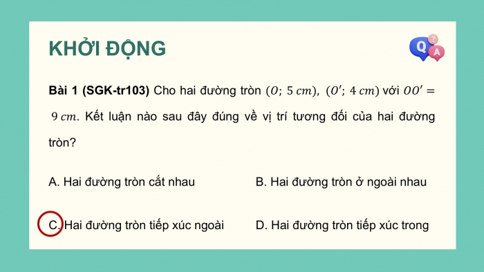 Giáo án điện tử Toán 9 chân trời Bài tập cuối chương 5