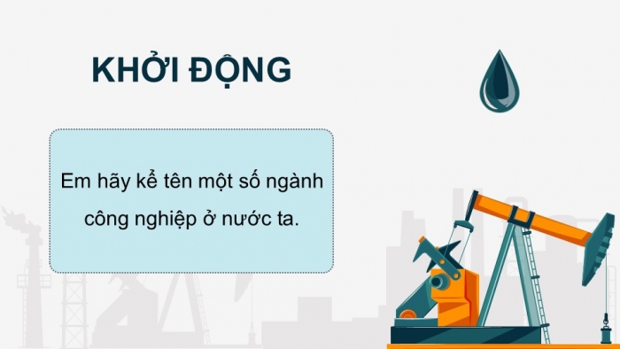 Giáo án điện tử Địa lí 12 kết nối Bài 16: Một số ngành công nghiệp