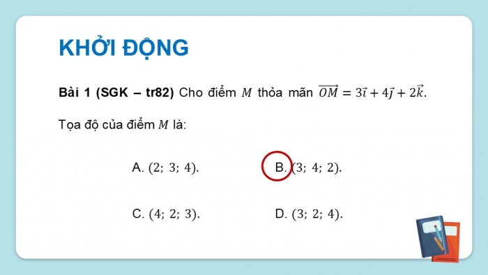 Giáo án điện tử Toán 12 cánh diều Bài tập cuối chương II