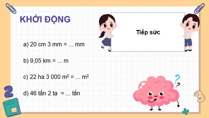 Giáo án PPT dạy thêm Toán 5 Kết nối bài 34: Ôn tập đo lường