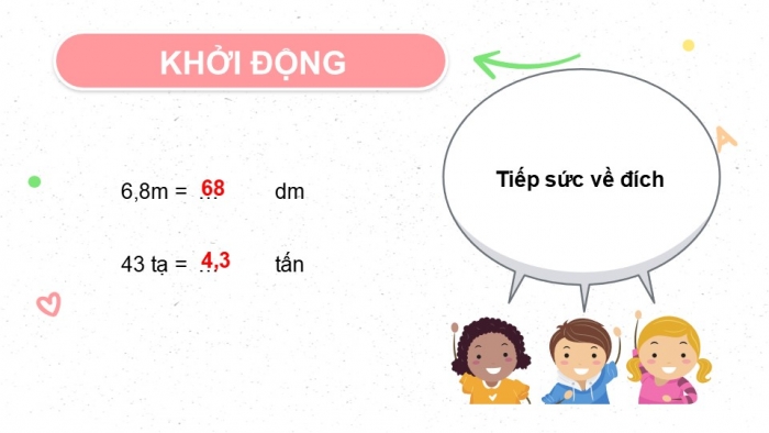 Giáo án PPT dạy thêm Toán 5 Cánh diều bài 38: Viết các số đo đại lượng dưới dạng số thập phân