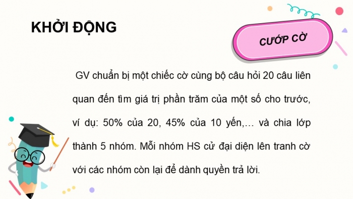 Giáo án PPT dạy thêm Toán 5 Cánh diều bài 42: Tìm giá trị phần trăm của một số cho trước