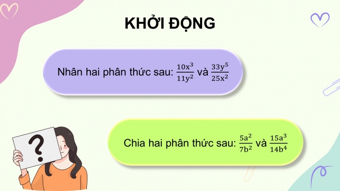 Giáo án PPT dạy thêm Toán 8 cánh diều Bài 3: Phép nhân, phép chia phân thức đại số