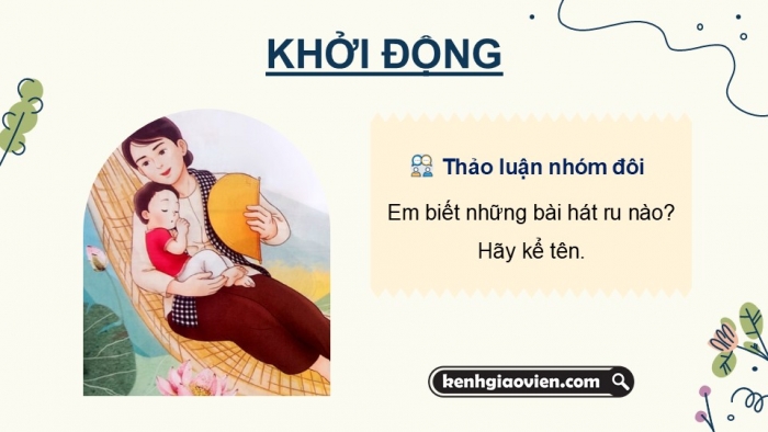 Giáo án PPT dạy thêm Tiếng Việt 5 cánh diều Bài 7: Tiếng ru, Luyện tập về đại từ