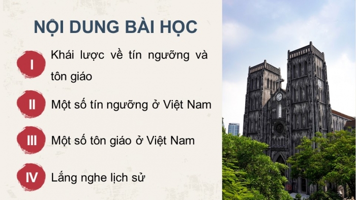 Giáo án điện tử chuyên đề Lịch sử 12 chân trời CĐ 1 Phần 3: Một số tôn giáo ở Việt Nam (3)