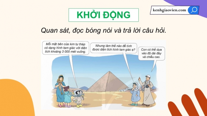 Giáo án điện tử Toán 5 kết nối Bài 25: Hình tam giác. Diện tích hình tam giác (P2)