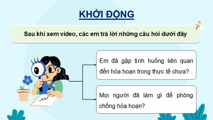 Giáo án điện tử Hoạt động trải nghiệm 5 cánh diều Chủ đề 3: An toàn và tự chủ trong cuộc sống - Tuần 12