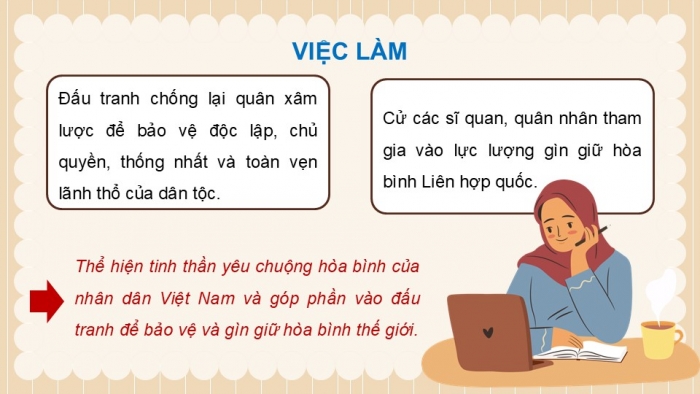 Giáo án điện tử Công dân 9 kết nối Bài 5: Bảo vệ hoà bình