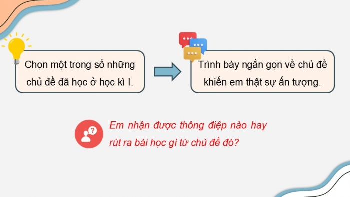 Giáo án điện tử Ngữ văn 9 kết nối Bài Ôn tập học kì I