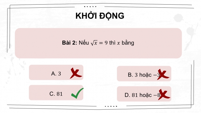 Giáo án điện tử Toán 9 cánh diều Bài tập cuối chương III