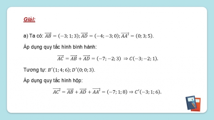 Giáo án điện tử Toán 12 chân trời Bài tập cuối chương II