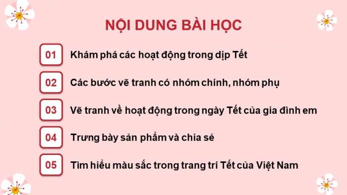 Giáo án điện tử Mĩ thuật 5 chân trời bản 1 Bài 3: Ngày Tết trong gia đình