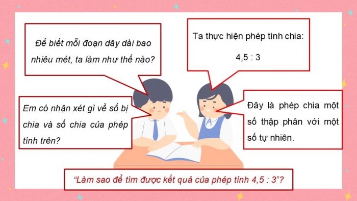 Giáo án điện tử Toán 5 chân trời Bài 35: Chia một số thập phân cho một số tự nhiên