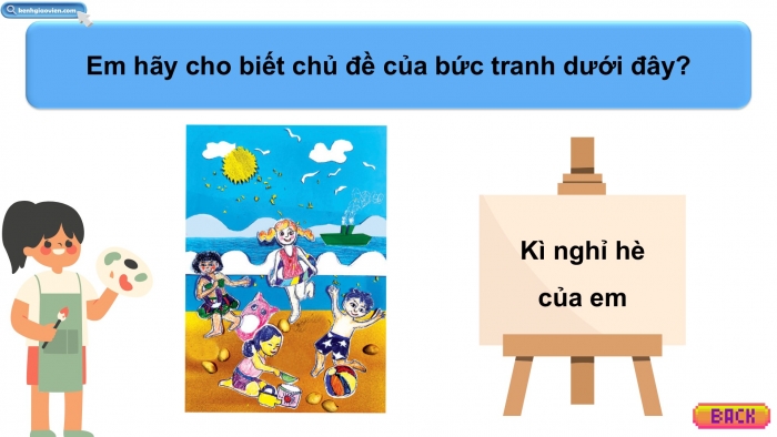 Giáo án điện tử Mĩ thuật 5 cánh diều Bài ôn tập: Cùng nhau ôn tập học kì 1