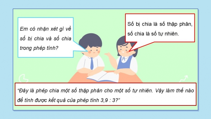 Giáo án điện tử Toán 5 cánh diều Bài 33: Chia một số thập phân cho một số tự nhiên