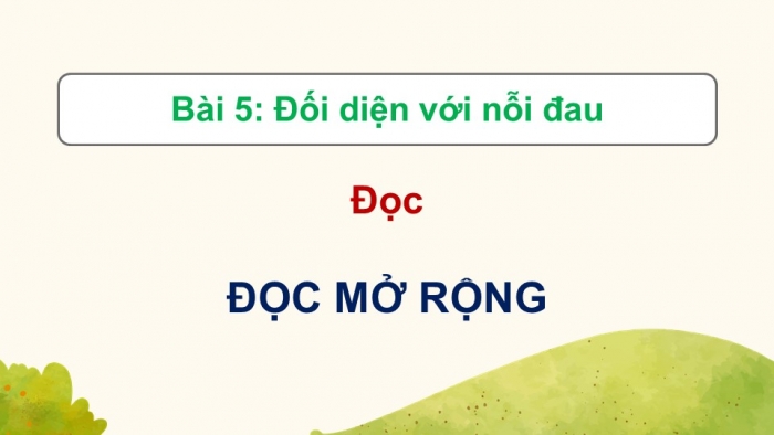 Giáo án điện tử Ngữ văn 9 kết nối Bài 5: Đọc mở rộng