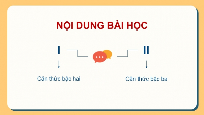 Giáo án điện tử Toán 9 cánh diều Bài 3: Căn thức bậc hai và căn thức bậc ba của biểu thức đại số