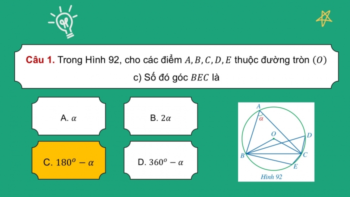 Giáo án điện tử Toán 9 cánh diều Bài tập cuối chương V