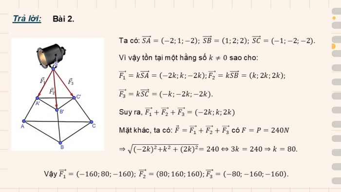 Giáo án điện tử Toán 12 kết nối Hoạt động thực hành trải nghiệm: Vẽ vectơ tổng của ba vectơ trong không gian bằng phần mềm GeoGebra